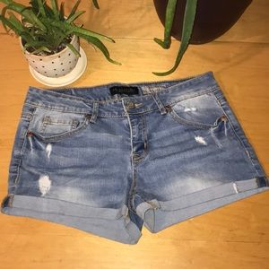 Aeropostale Slightly Distressed Denim Shorts